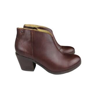 Bussola Reikiavik Corten Oxblood Leather Ankle Boots EU 38 Women's‎ Size 7.5